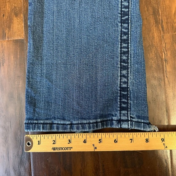 MISS ME Distressed Bootcut Jeans w Flap Pockets Rhinestone Gems #JP6122B - Picture 16 of 16